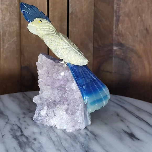 Amethyst Stone Parrot